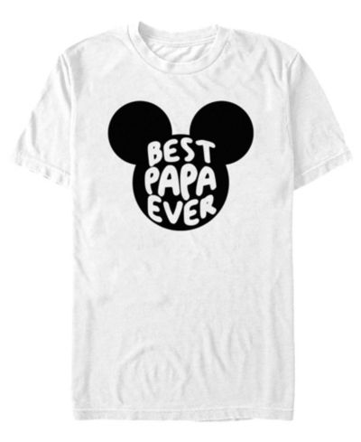 Fifth Sun Мужская футболка с коротким рукавом Best Papa Ever Mouse
