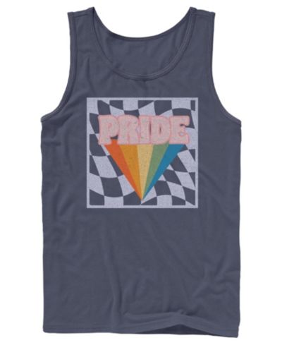 Мужской топ без рукавов Design By Humans Pride Checkers Sleeveless Tank Top