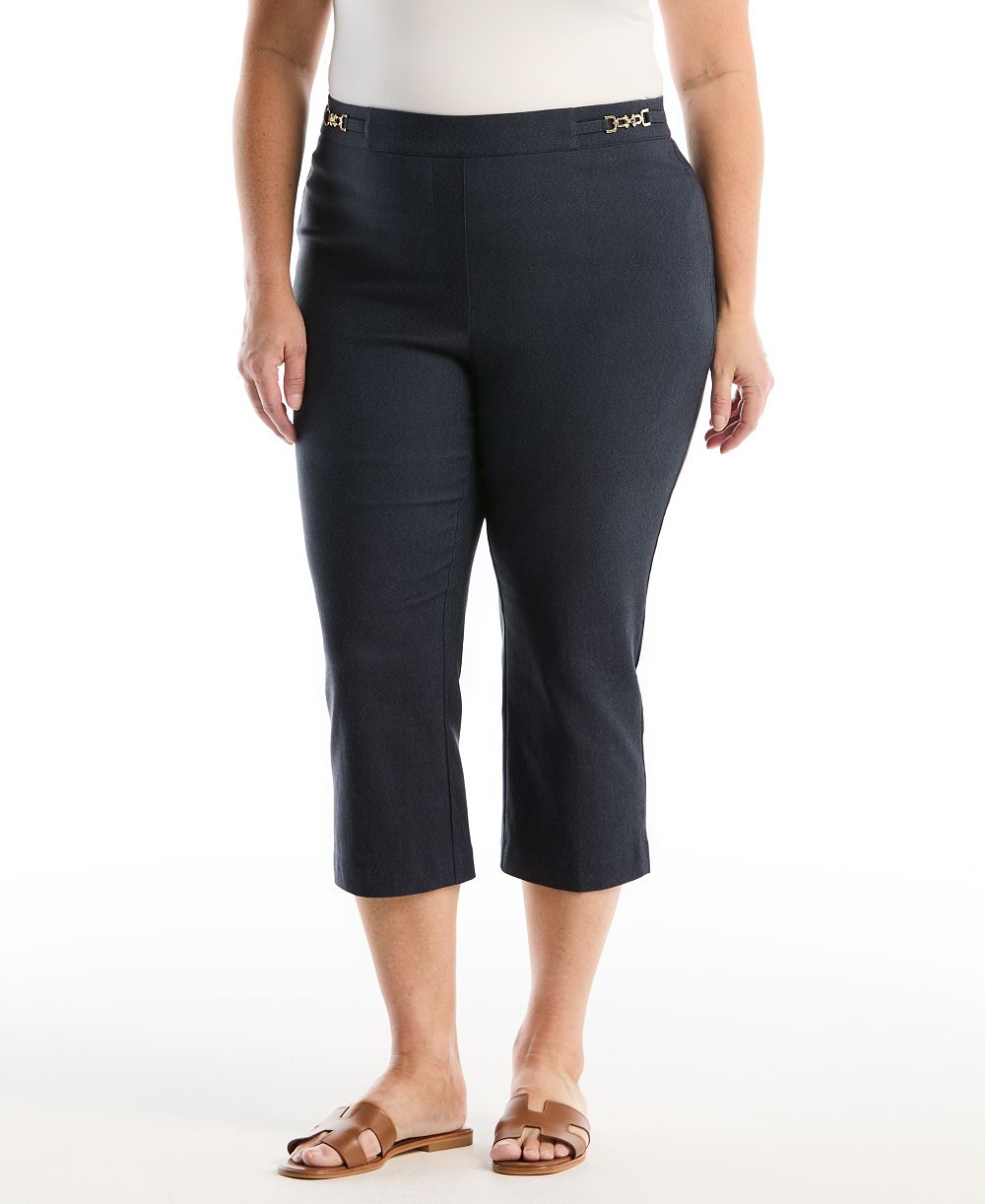 Rafaella Plus Size Capri брюки с разрезом