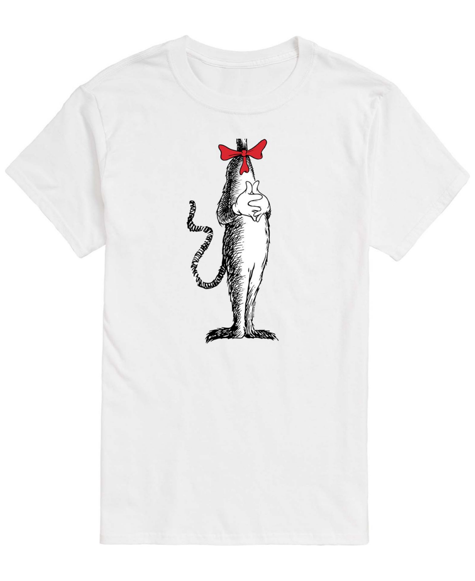 AIRWAVES Men's Dr. Seuss Cat In The Hat Costume Short-Sleeve Graphic T-Shirt