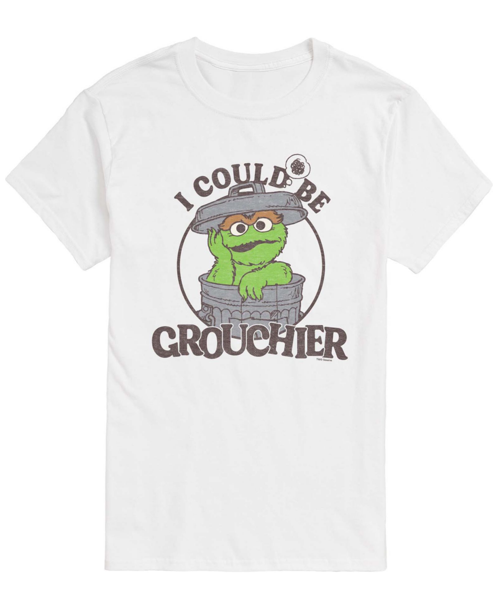 AIRWAVES Men's Sesame Street Could Be Grouchier Oscar Short-Sleeve Graphic T-Shirt
