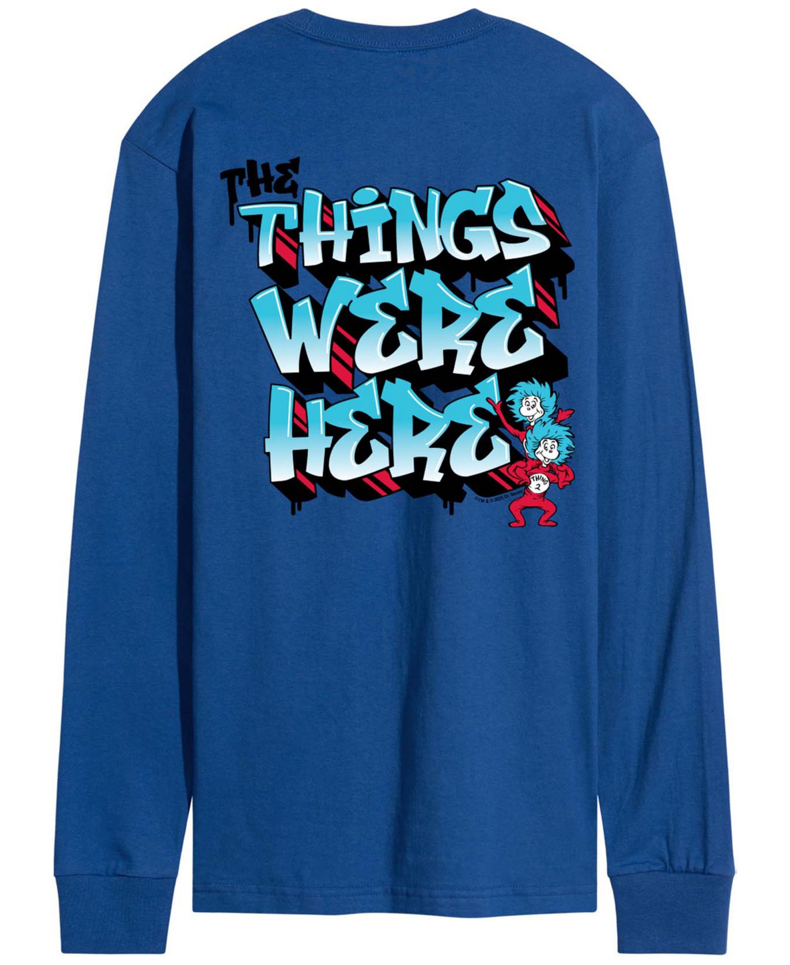 AIRWAVES Men's Dr. Seuss Things Were Here Long-Sleeve Graphic T-Shirt