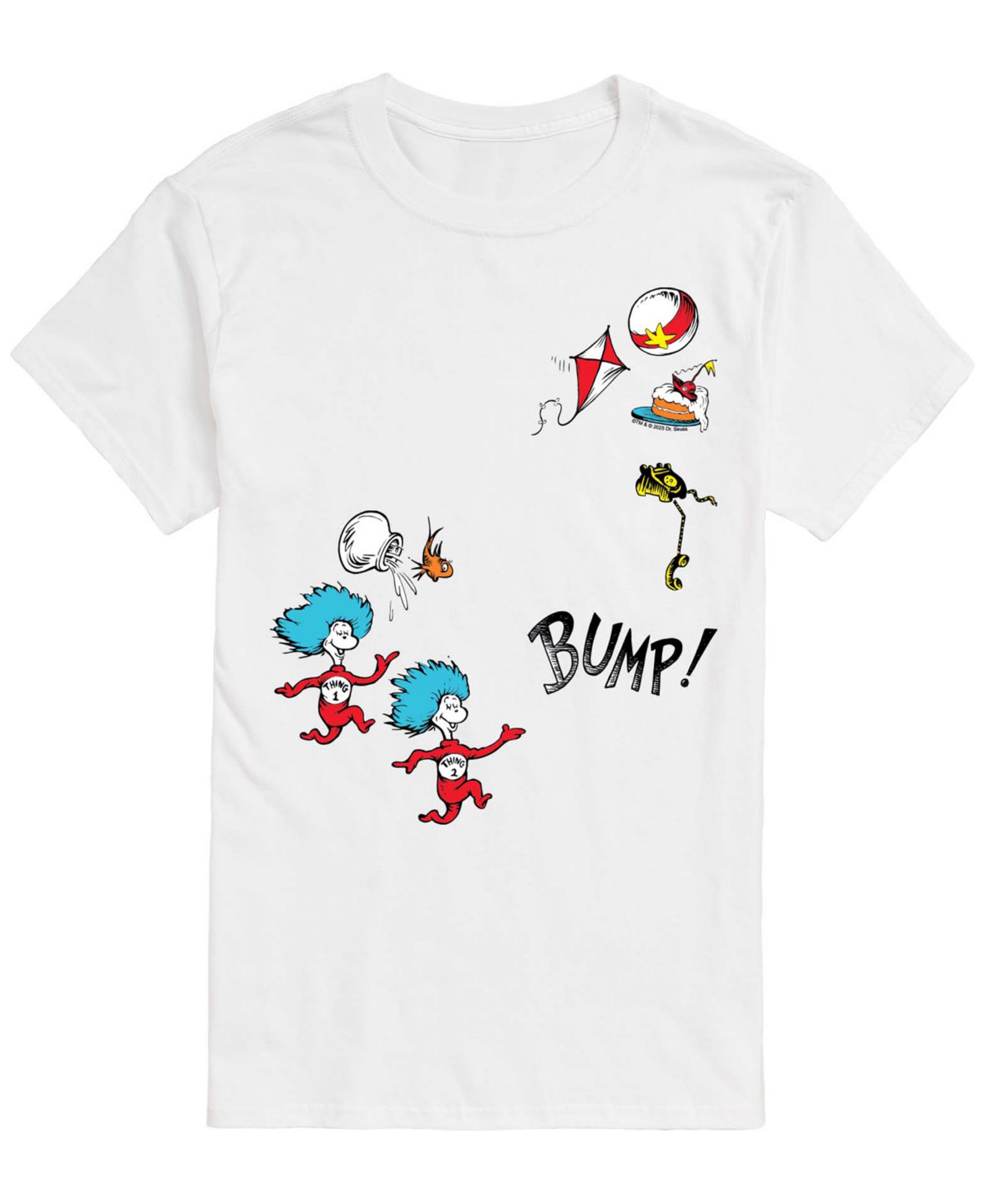 AIRWAVES Men's Dr. Seuss Thing And Fish Short-Sleeve Graphic T-Shirt