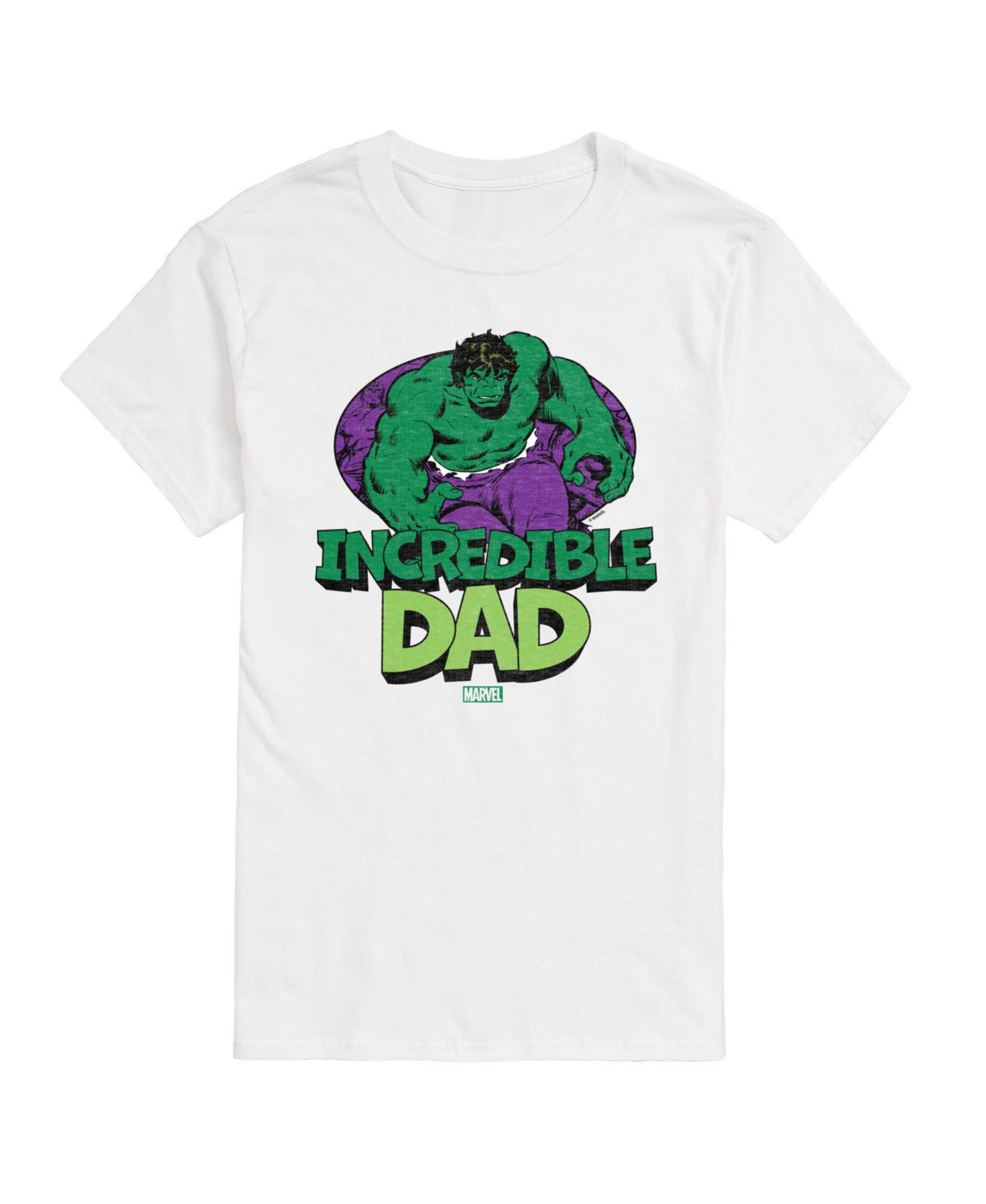 AIRWAVES Men's The Hulk Incredible Dad Short-Sleeve Graphic T-Shirt