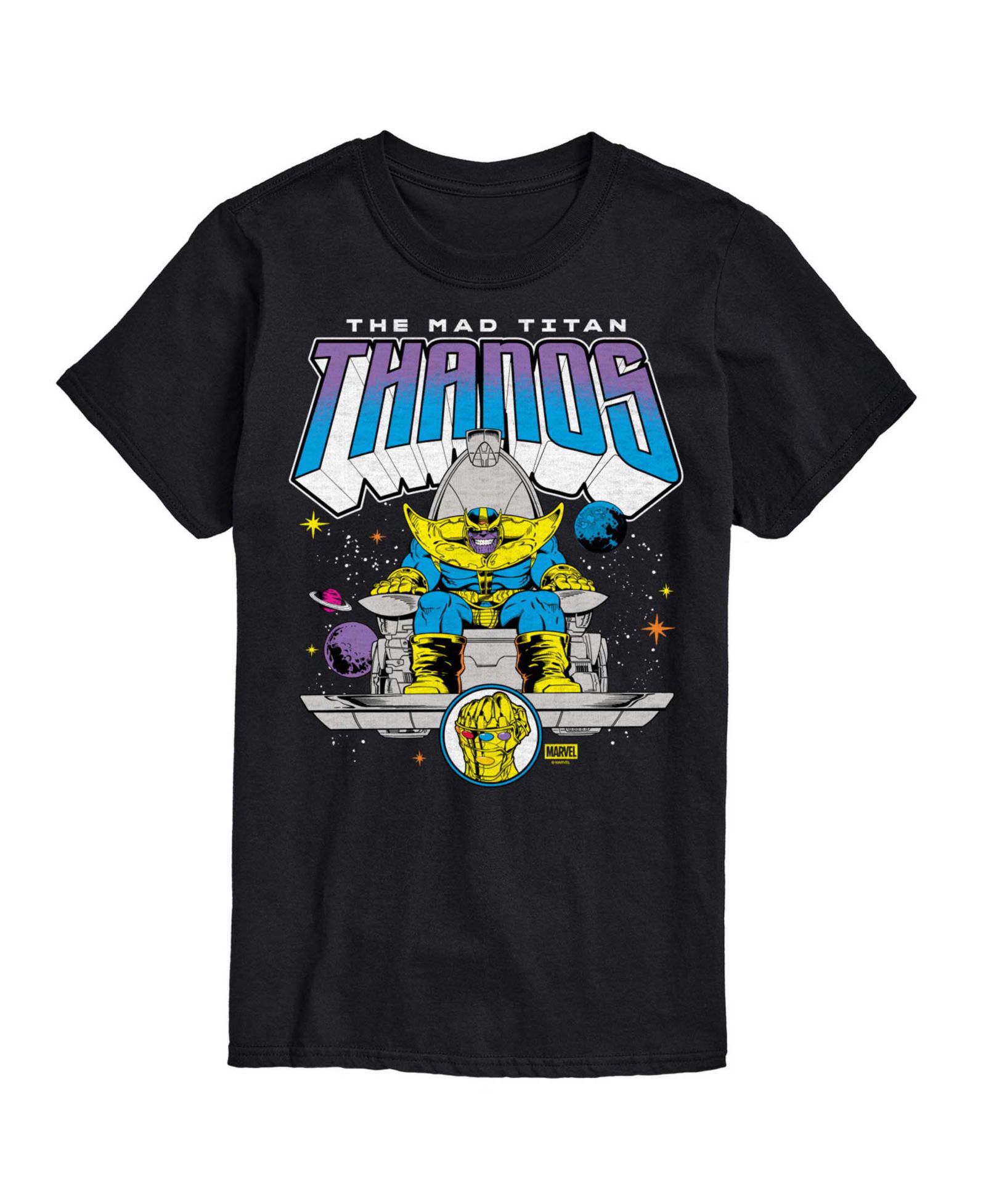 AIRWAVES Men's Thanos Thanos Mad Titan Short-Sleeve Graphic T-Shirt