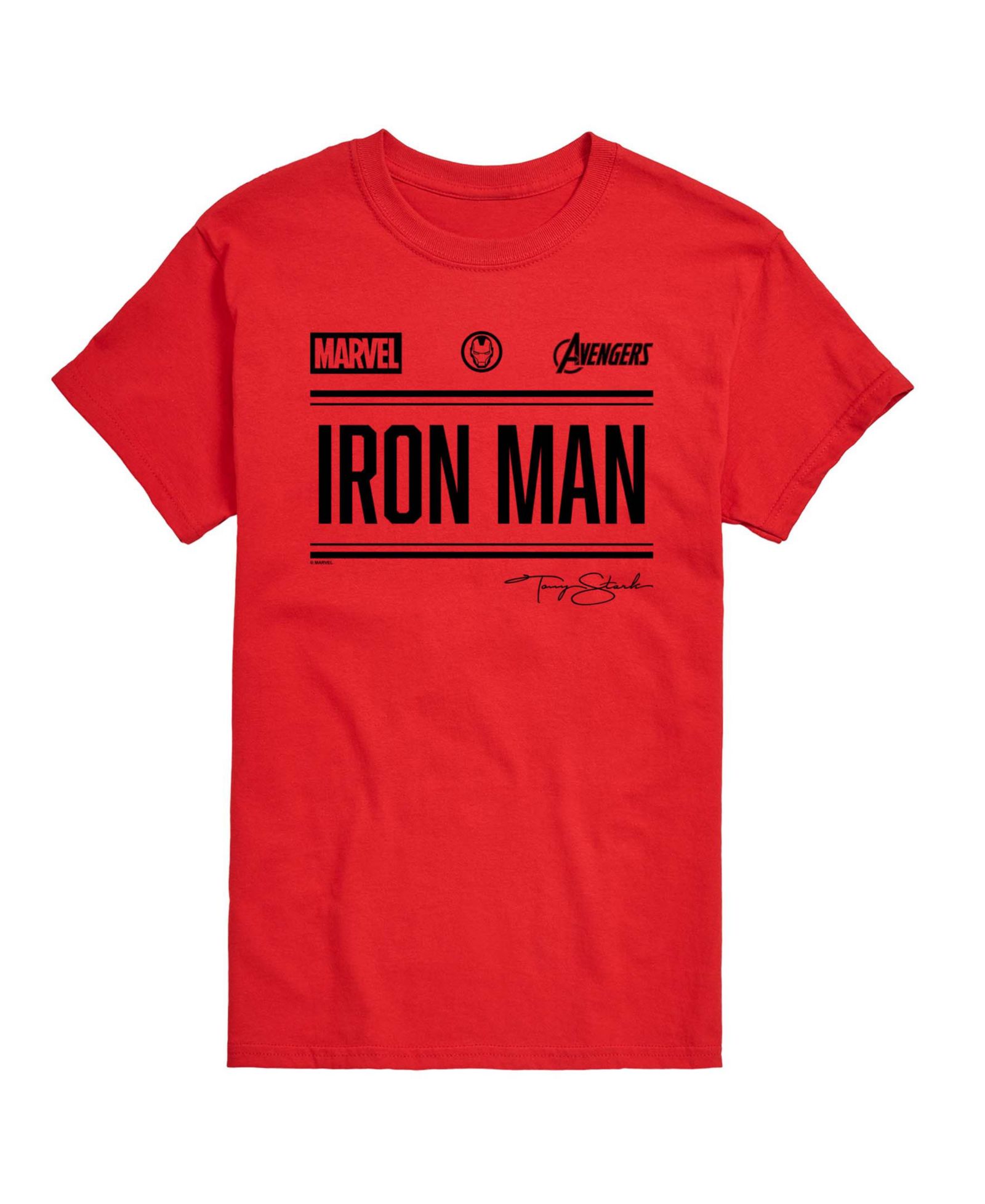 AIRWAVES Men's Iron Man Sporty Men's Short Sleeve Graphic T-Shirt