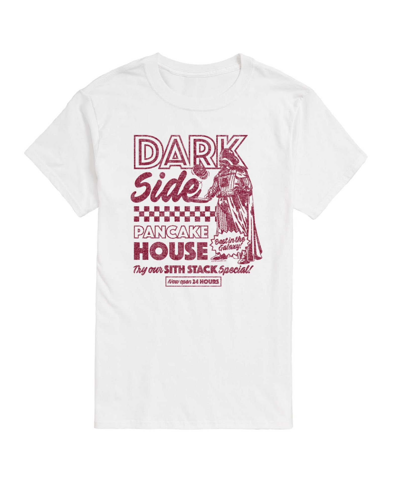 AIRWAVES Men's Dark Side Pancake House Short-Sleeve Graphic T-Shirt