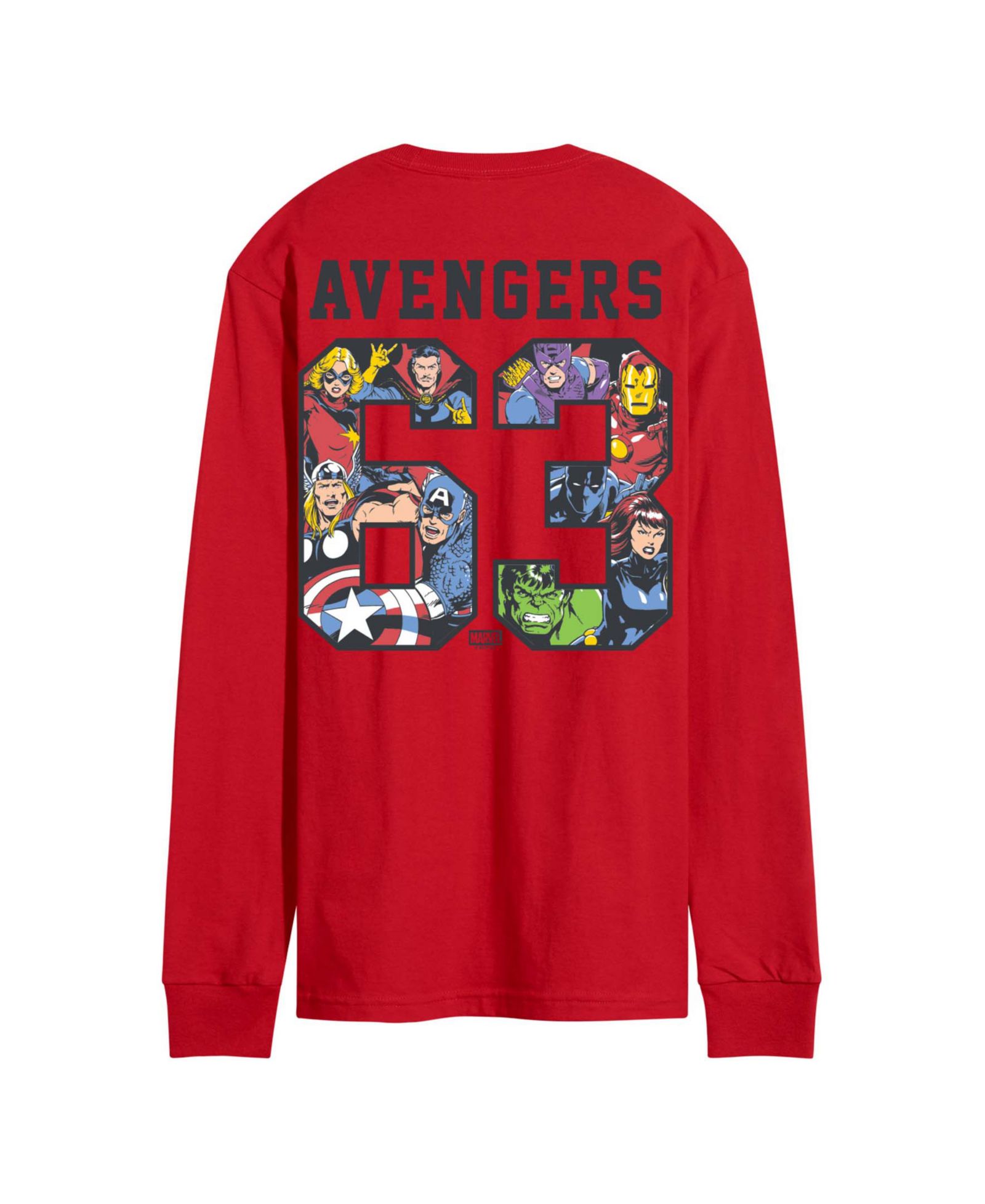 AIRWAVES Men's Avengers Sporty Long-Sleeve Graphic T-Shirt