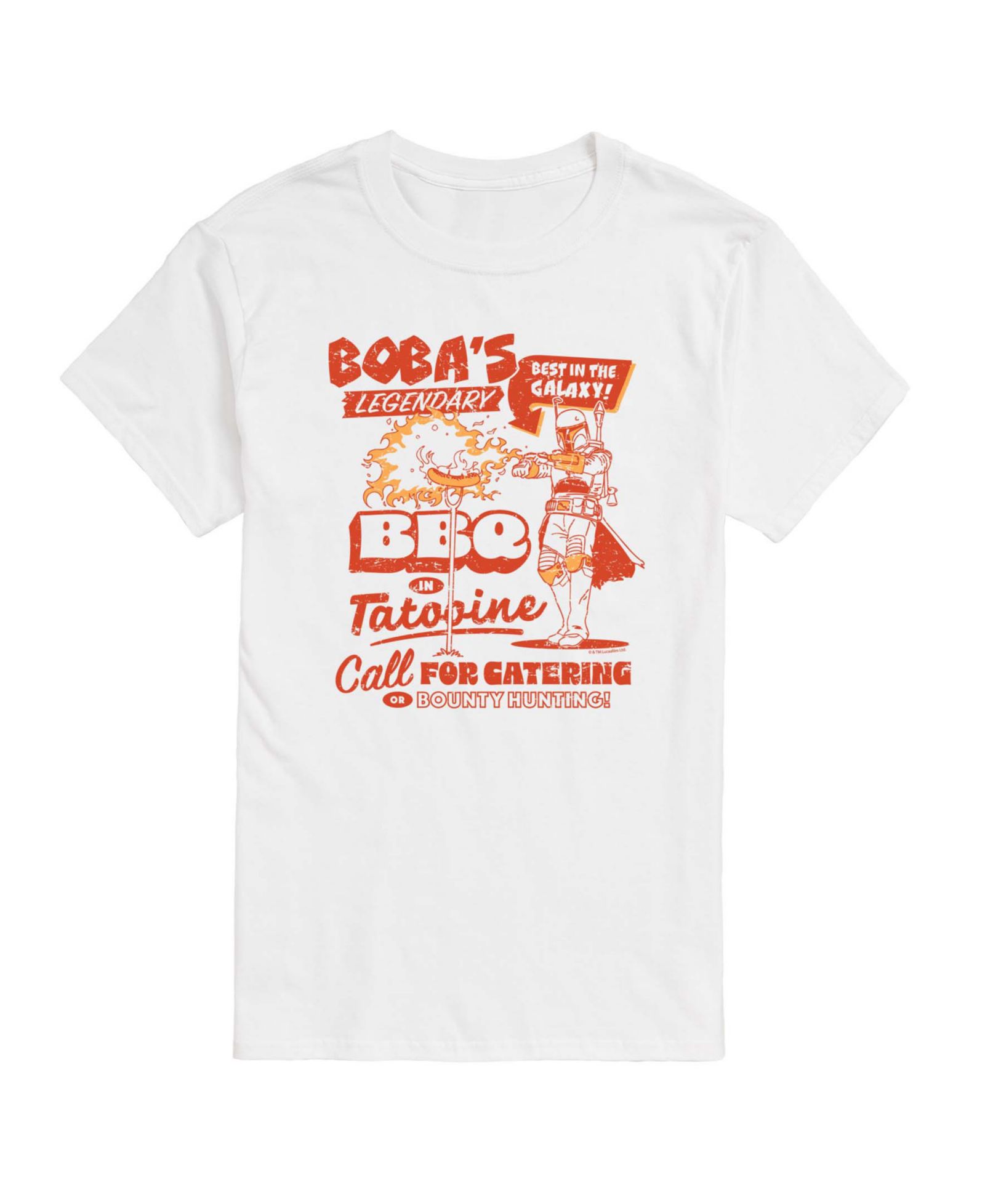 AIRWAVES Men's Boba Bbq Short-Sleeve Graphic T-Shirt