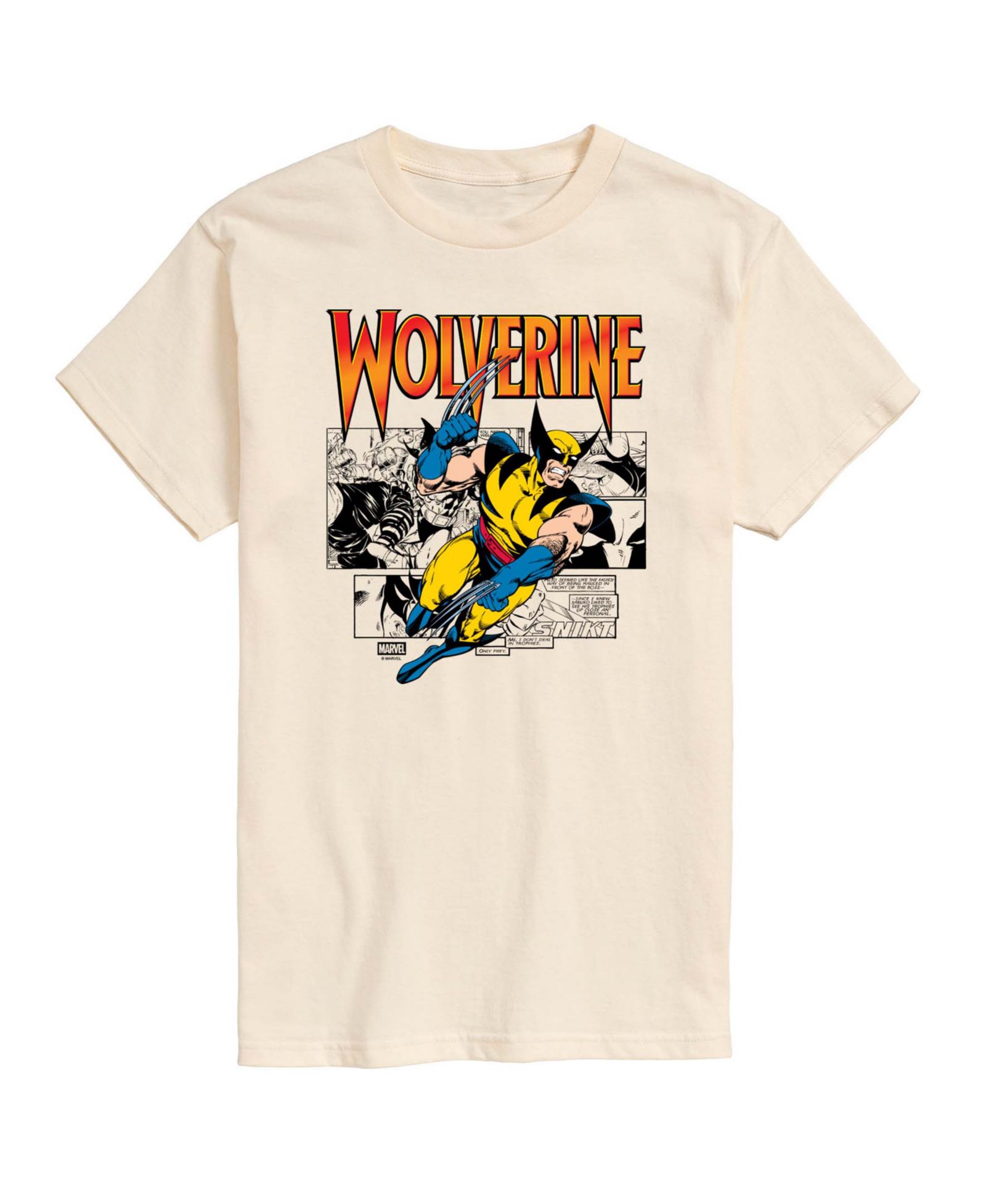 AIRWAVES Men's Wolverine Comic Pop Short-Sleeve Graphic T-Shirt
