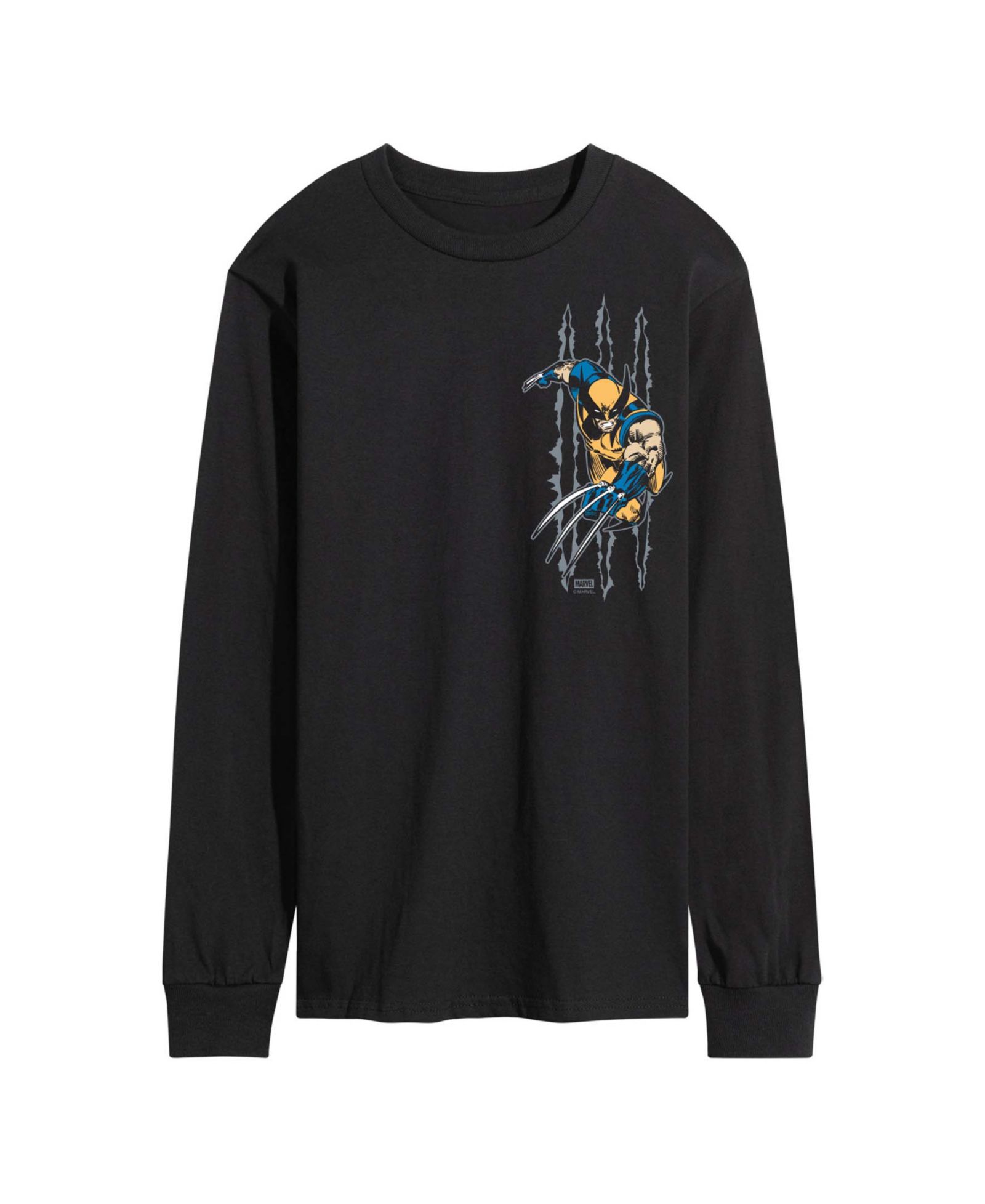 AIRWAVES Men's Wolverine Slash Long-Sleeve Graphic T-Shirt