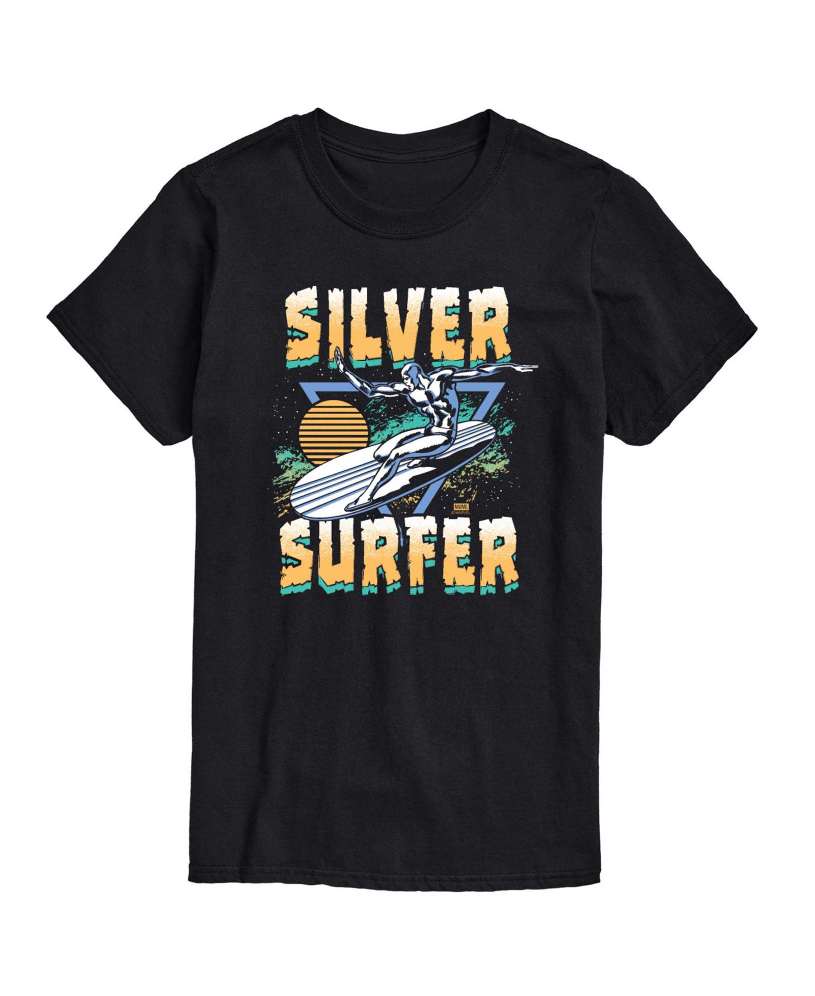 AIRWAVES Men's Fantastic Four Silver Surfer Short-Sleeve Graphic T-Shirt