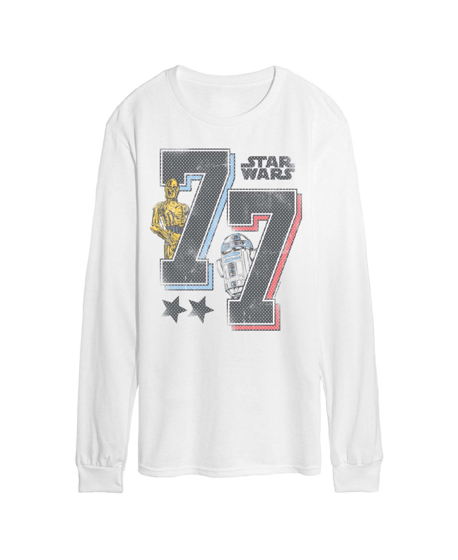 AIRWAVES Men's Sporty Long-Sleeve Graphic T-Shirt