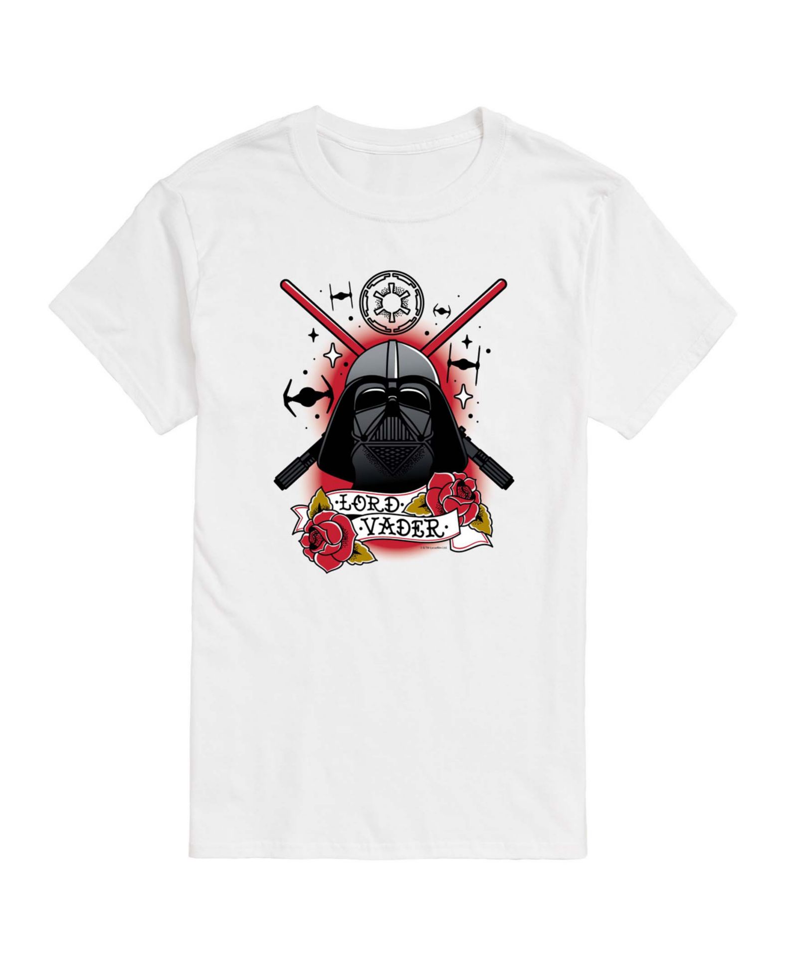 Футболка AIRWAVES Men's Darth Vader Traditional Tattoo Short-Sleeve Graphic