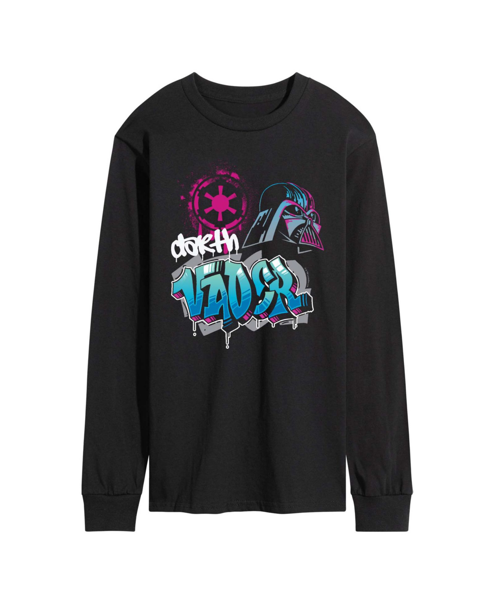 AIRWAVES Men's Vader Graffiti Long-Sleeve Graphic T-Shirt