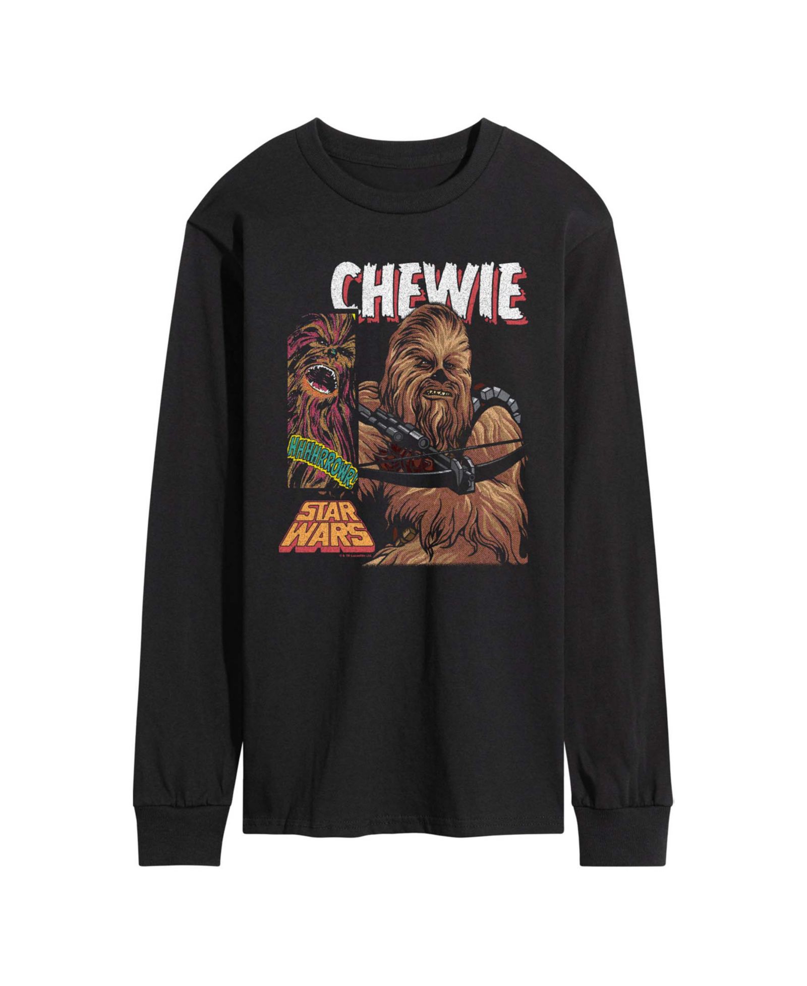 AIRWAVES Men's Chewie Boxes Long-Sleeve Graphic T-Shirt