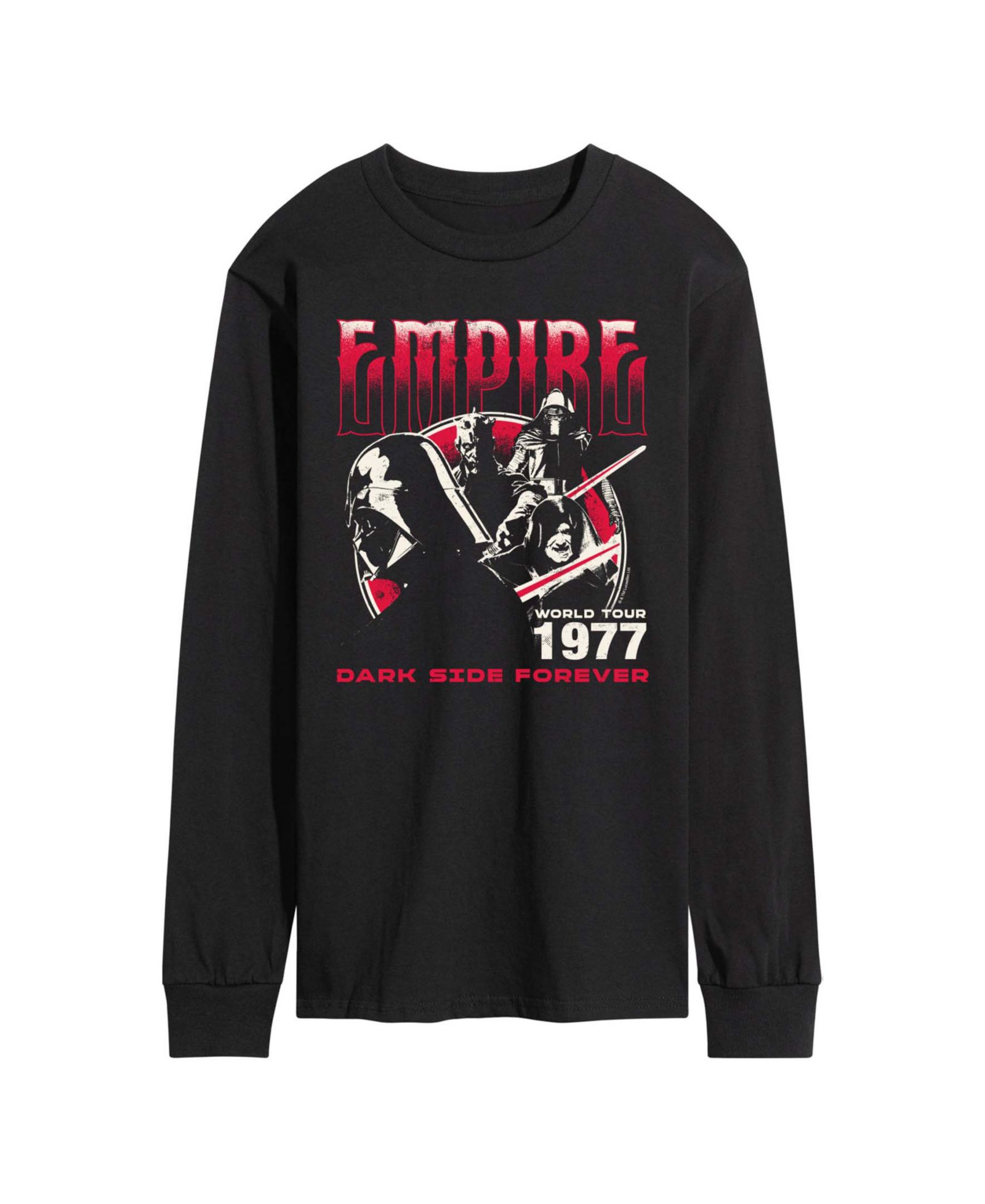 AIRWAVES Men's Empire Dark Side Forever Long-Sleeve Graphic T-Shirt