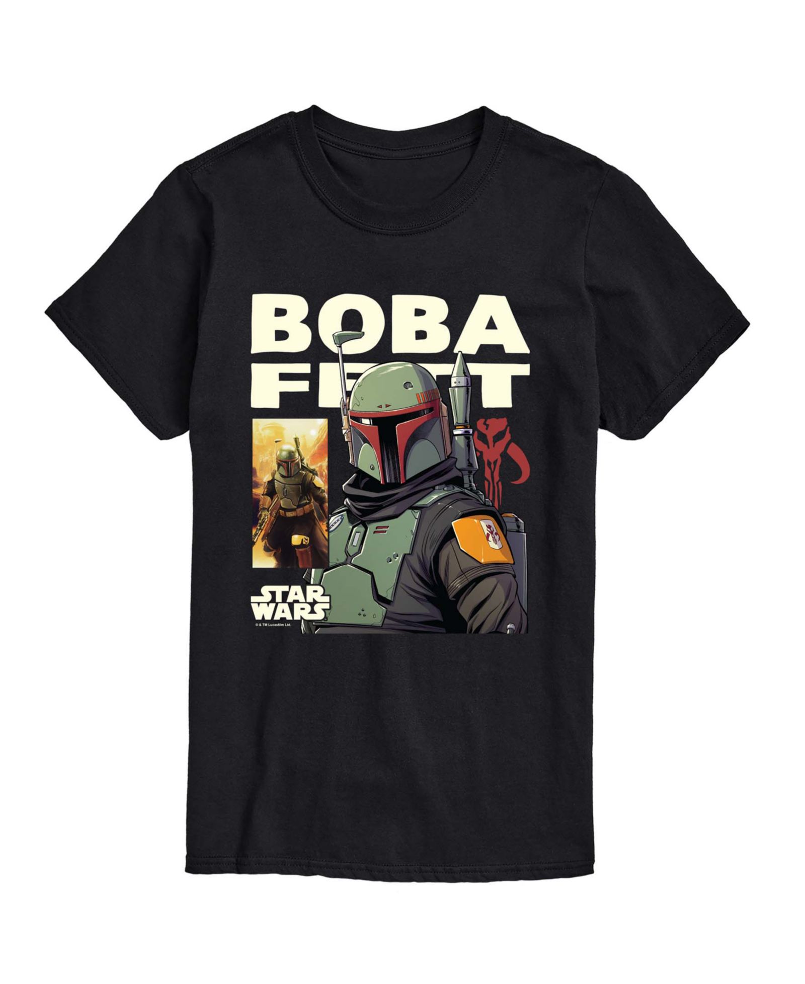 AIRWAVES Men's Boba Fett Comic Short-Sleeve Graphic T-Shirt