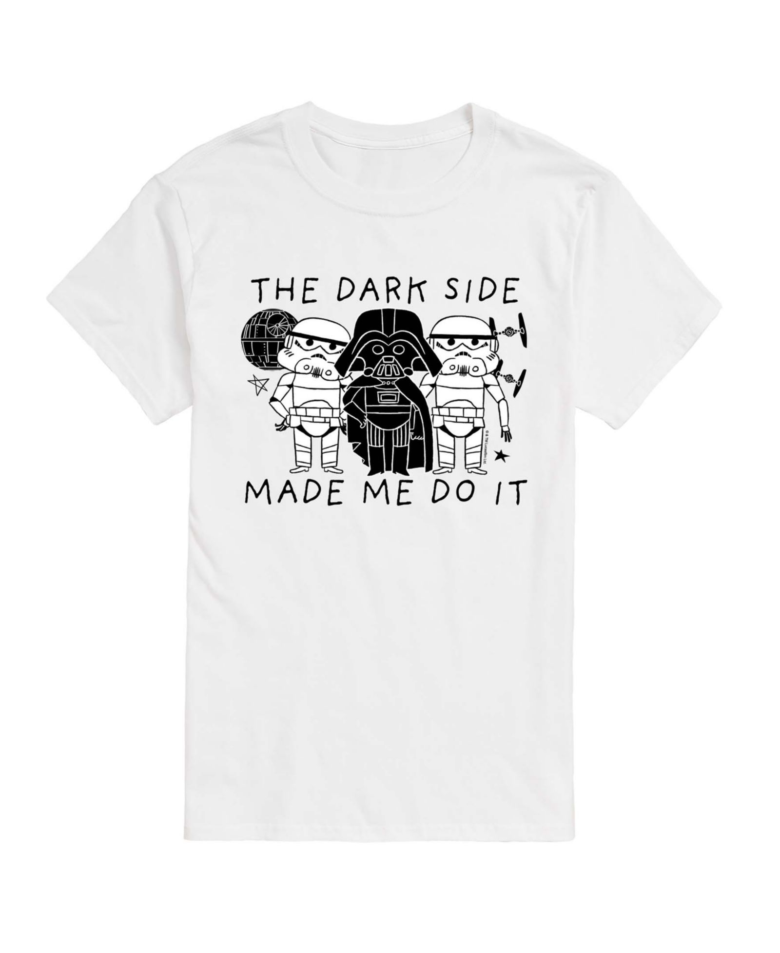 AIRWAVES Men's The Dark Side Made Me Do It Short-Sleeve Graphic T-Shirt