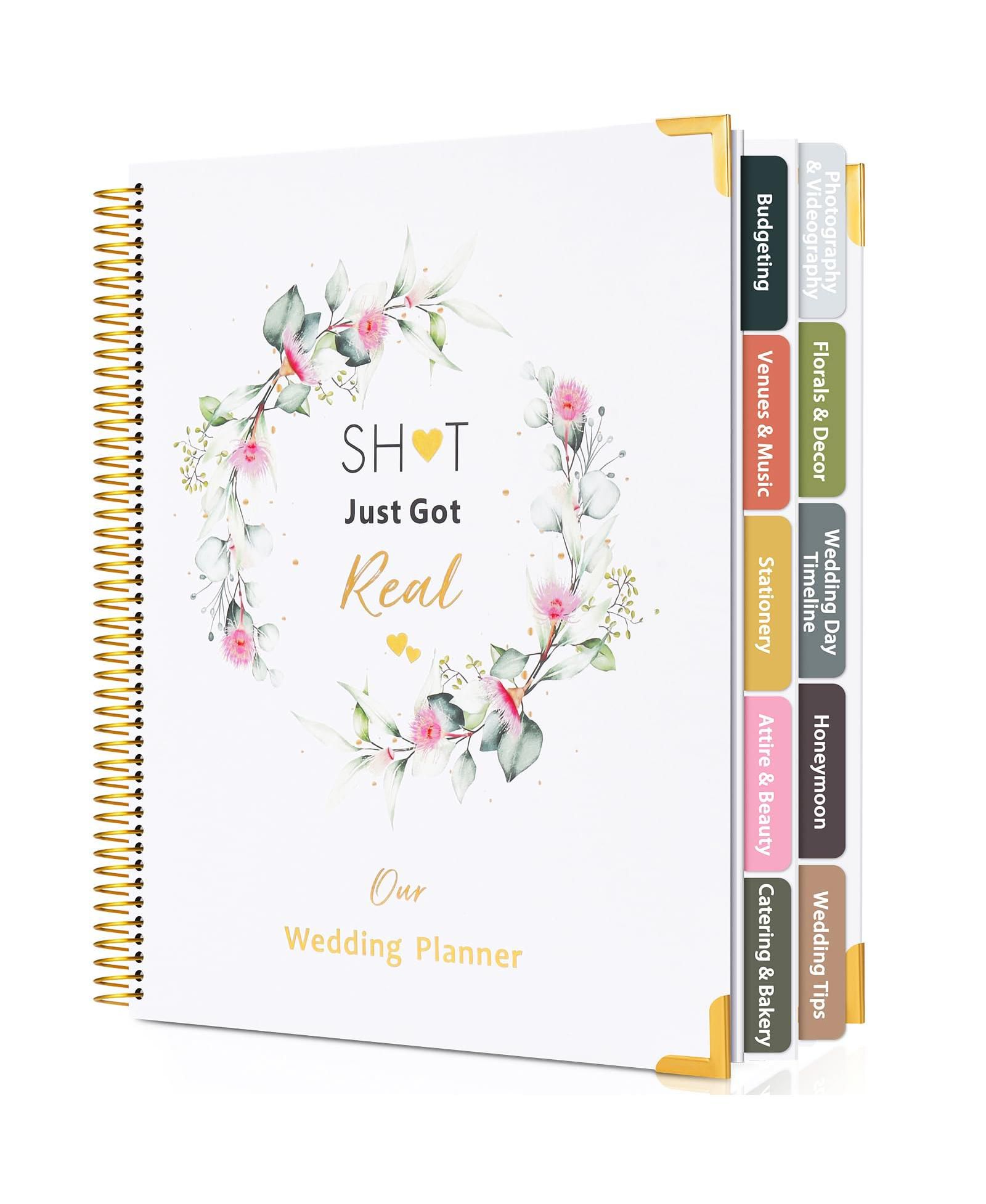 Планер GNUADZ Wedding Planner Book Organizer с наклейками и календарями