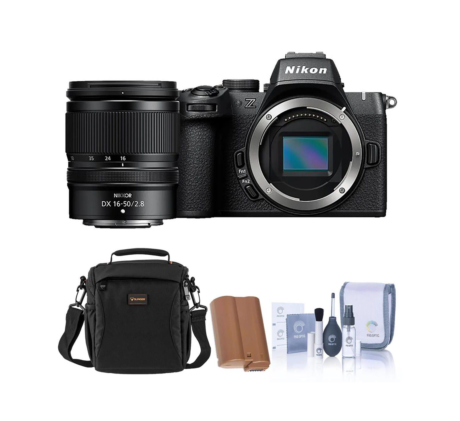 Беззеркальная камера Nikon Z50II с объективом DX 16-50mm f/2.8 VR, набор с доп. аккумулятором, сумкой и набором для чистки