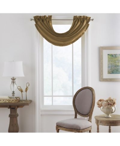 Elrene Home Fashions шторы для окон Versailles из искусственного шелка, черные
