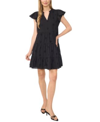 Женское платье CeCe Ruffle-Tiered V-Neck Dress