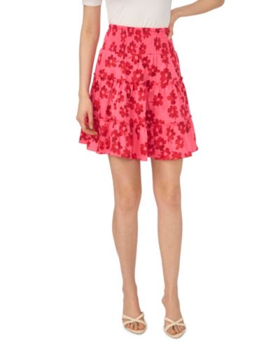 CeCe Женская Tiered Smock Waist Short Skirt
