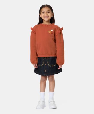 Детский Kids Headquarters 2T-5T Long-Sleeve Top and Skirt 2-Piece Set