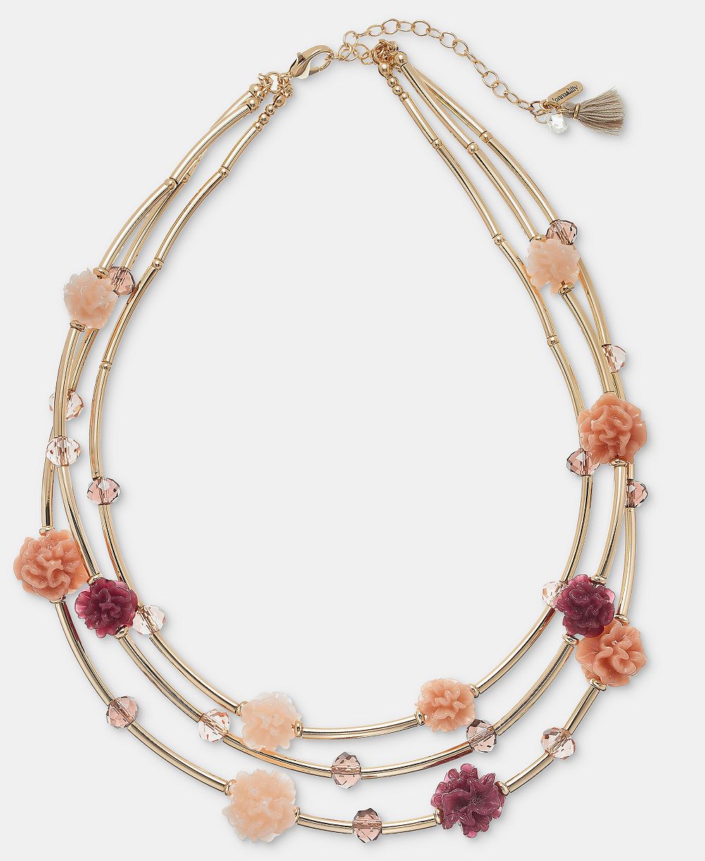 Ожерелье Lonna & Lilly Flower Layered Collar, 16" + 3" удлинитель