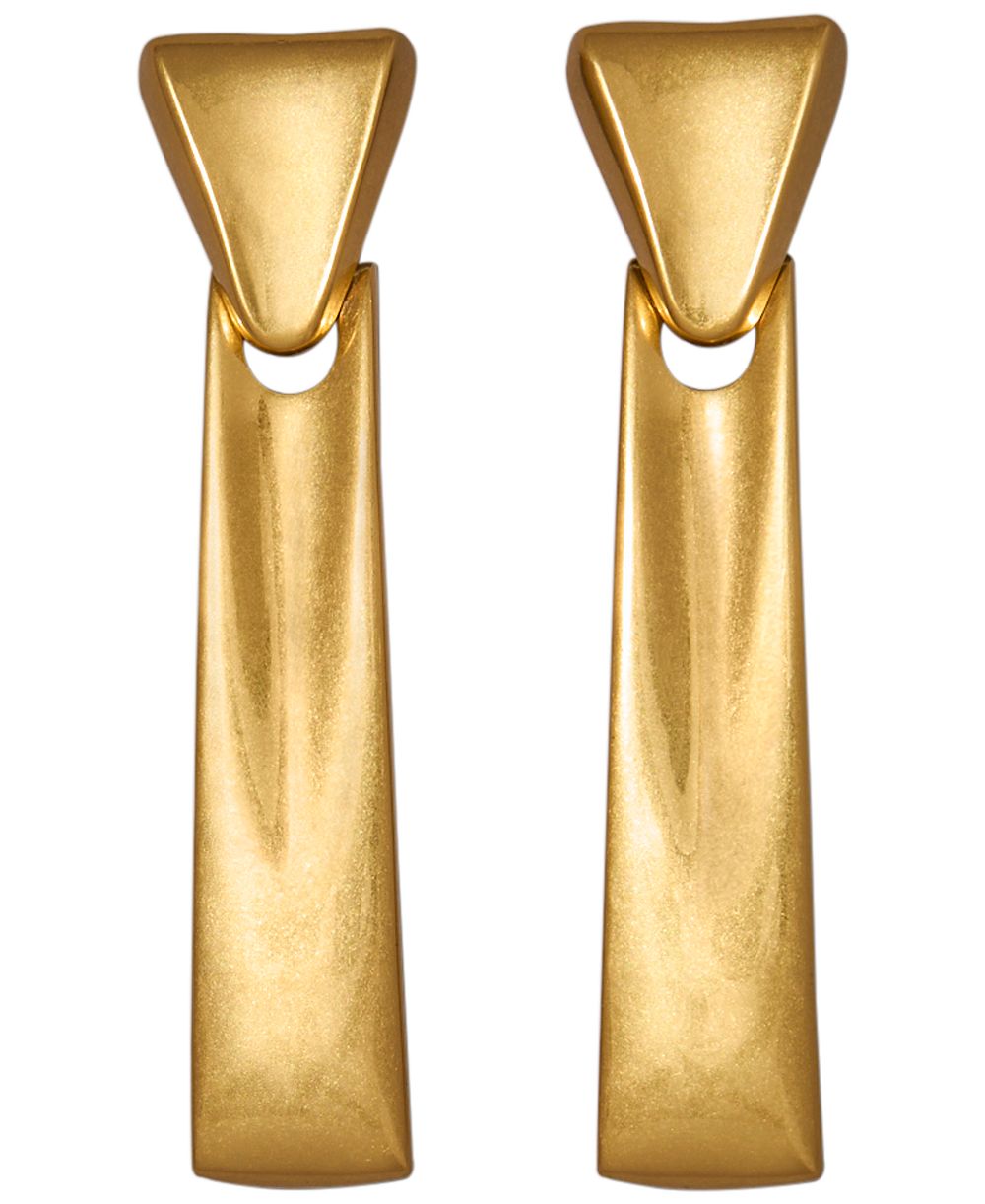 Серьги Donna Karan New York Gold-Plated Valley Linear
