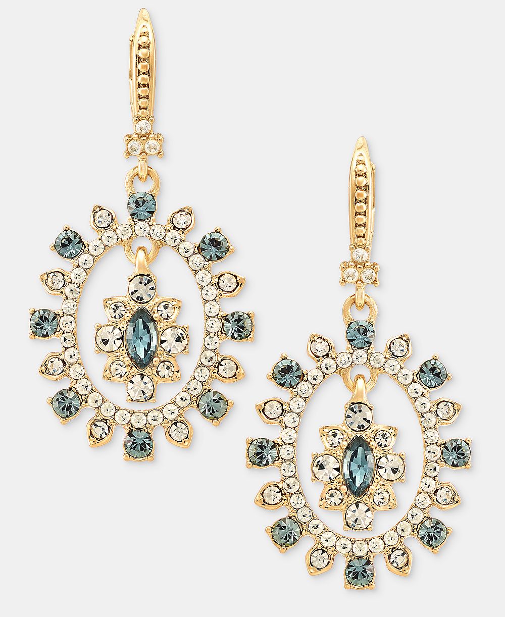 Marchesa Stone Orbital Drop Earrings серьги с подвесками