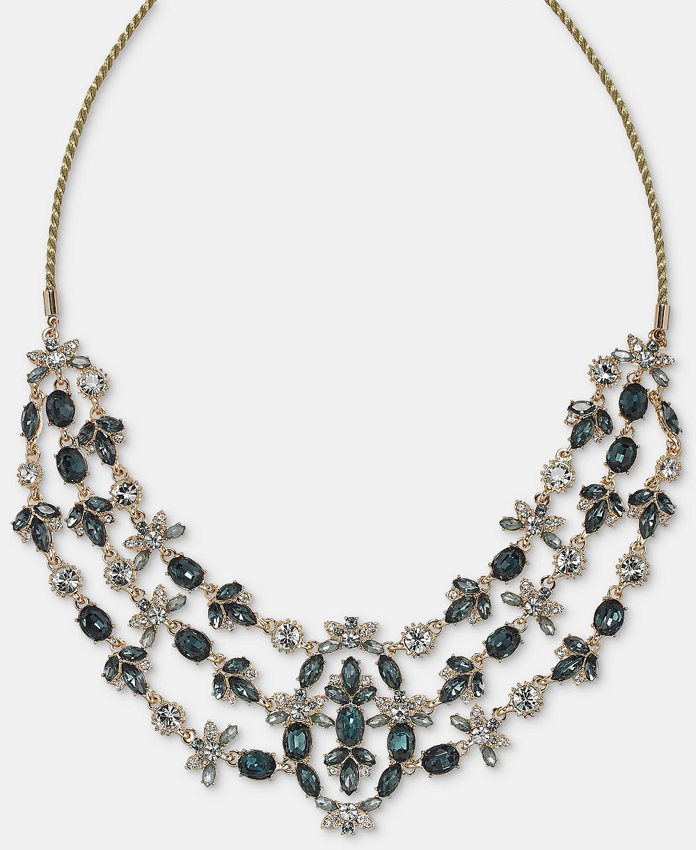 Массивное ожерелье Marchesa Stone Layered, 16"