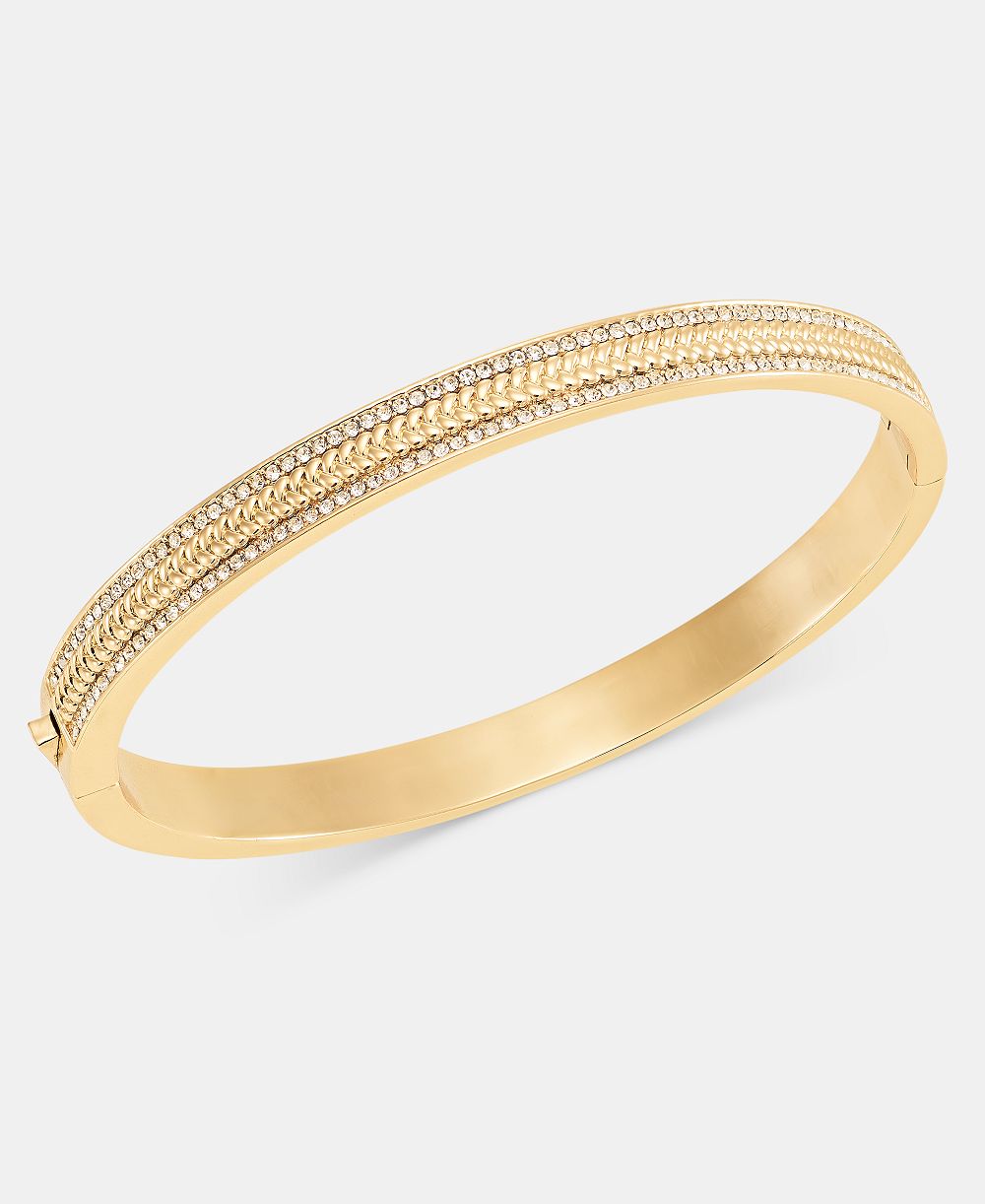 Lauren Ralph Lauren Pavé Herringbone Bangle Bracelet