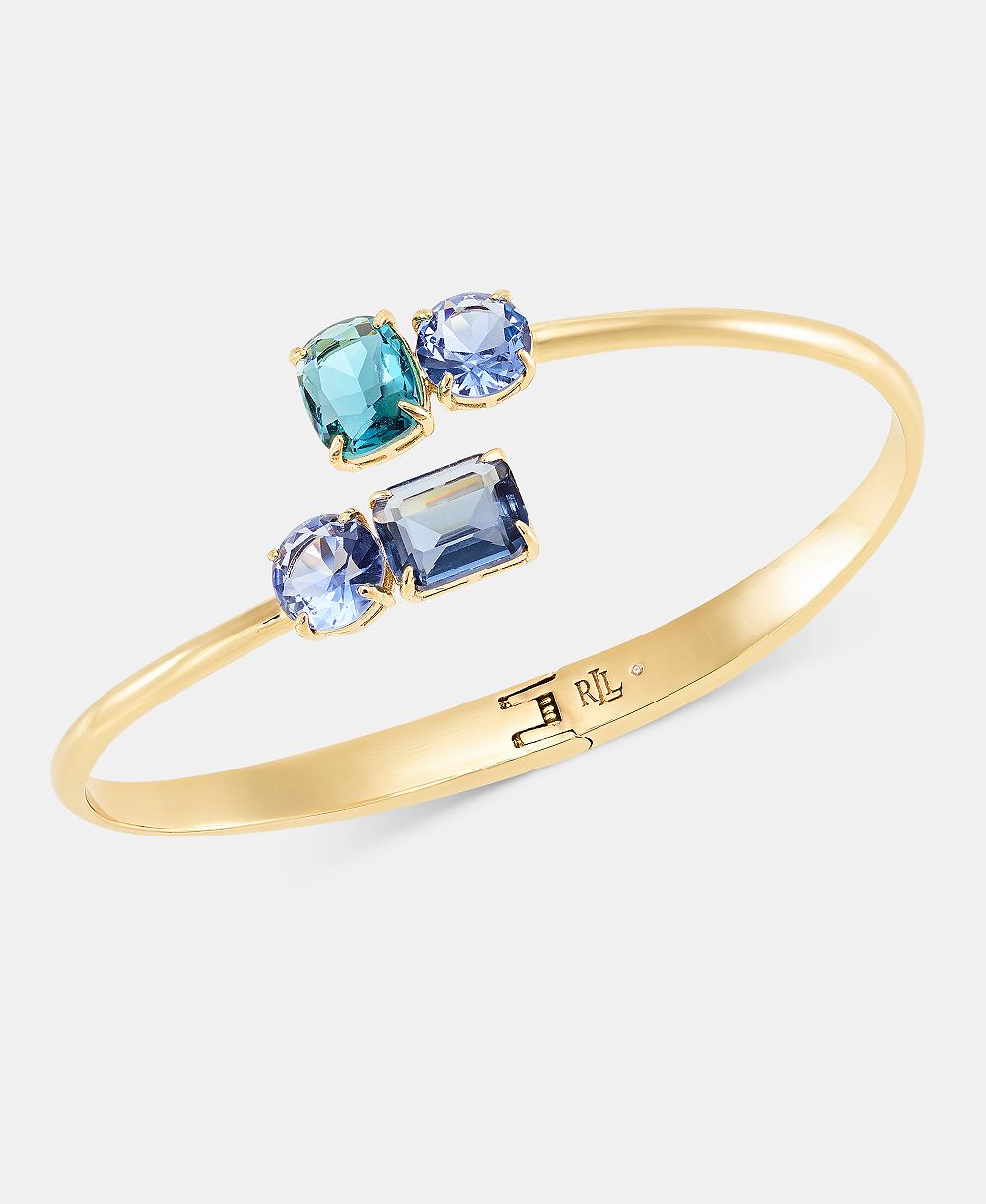 Lauren Ralph Lauren Double Stone Bypass Bangle Bracelet