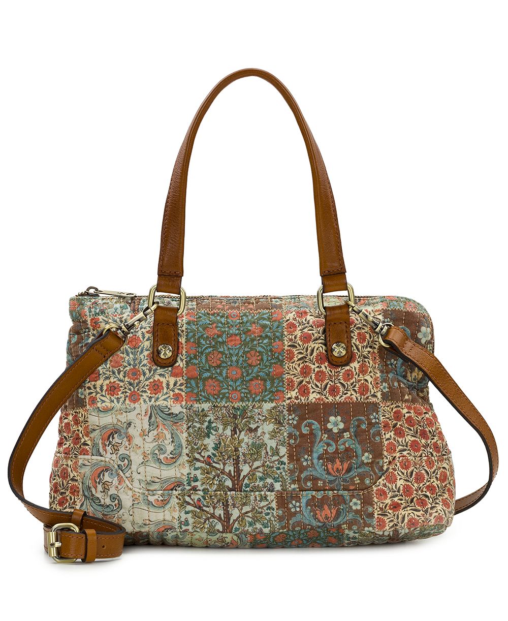 Patricia Nash Rialto Medium Quilted Cotton Satchel Bag