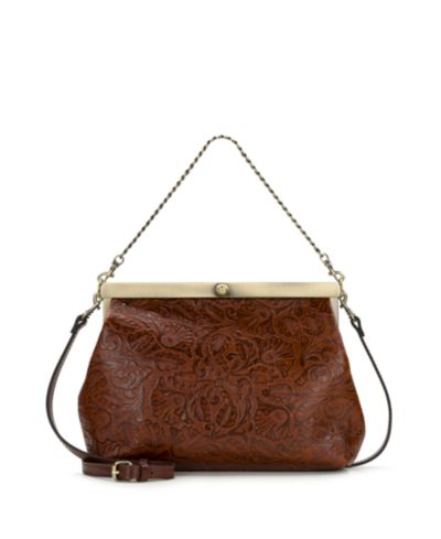 Patricia Nash Vilaine Small Tooled Leather Frame Bag