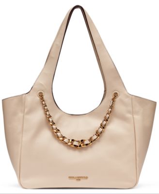 KARL LAGERFELD PARIS Ina Leather Extra-Large Tote Handbag
