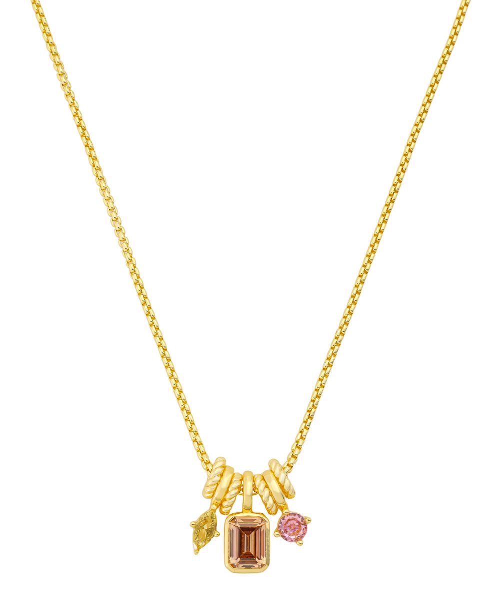 Подвеска Unwritten Cubic Zirconia Gold-Plated Multi Charm