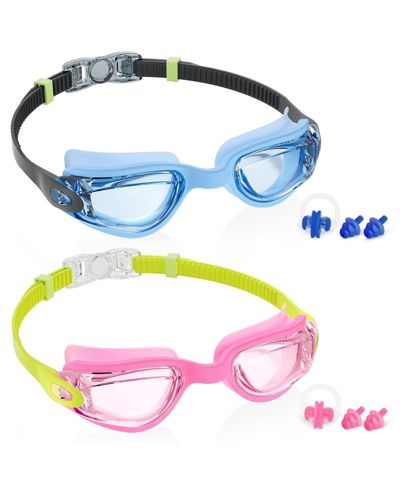 Brownish black blue green pink
