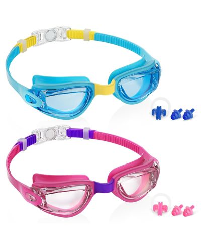 Purple red clear yellow blue