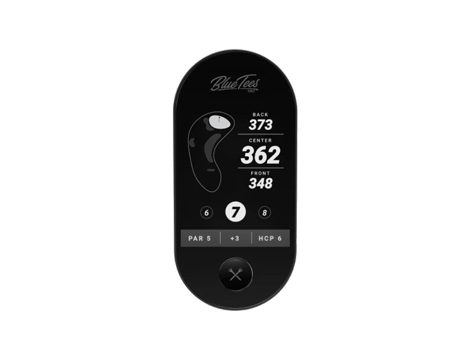 Blue Tees Golf the Ringer Handheld Golf GPS