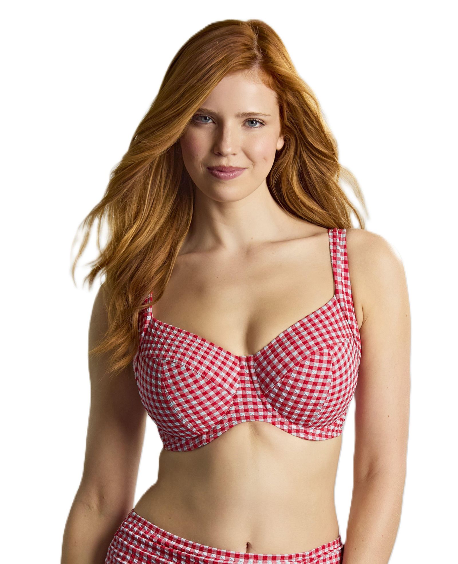 Panache Lingerie Women's Gingham Olivia Underwire Side Support Swim Bra