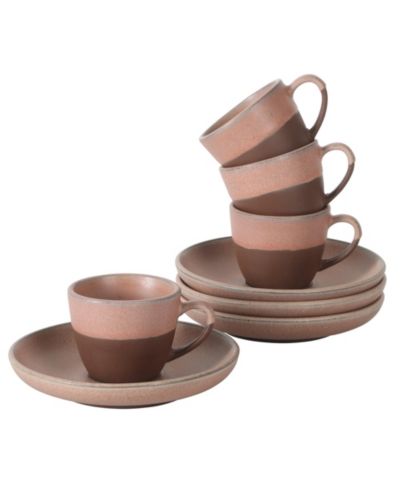 Gibson Home William Crest набор чашек и блюдец из 8 предметов