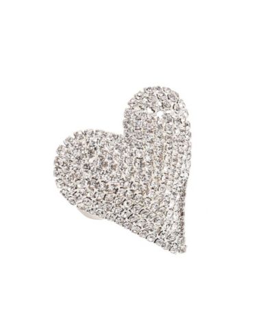 SOHI Silver Cocktail Ring