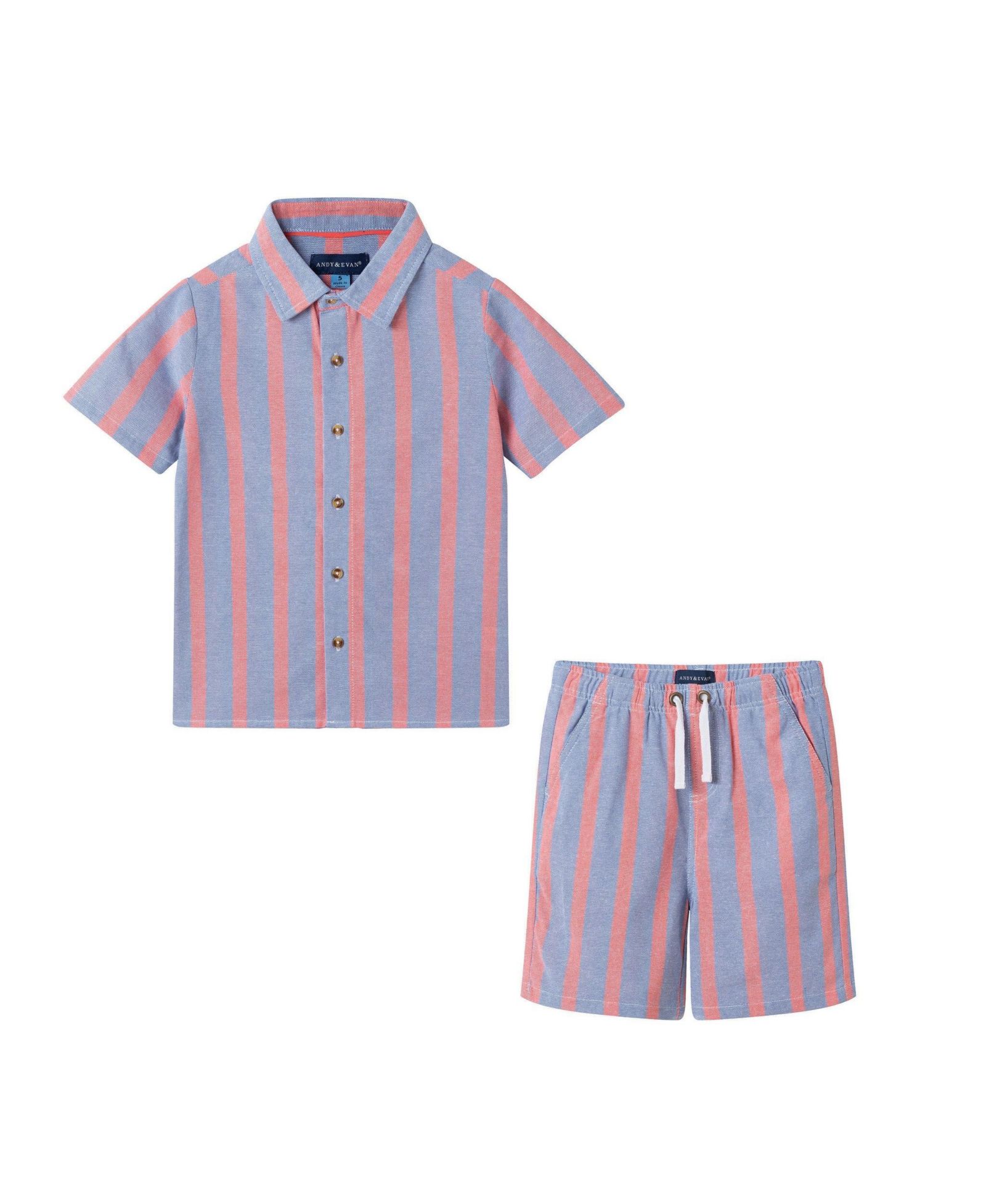 Детский комплект Andy & Evan Striped Airy Oxford Set