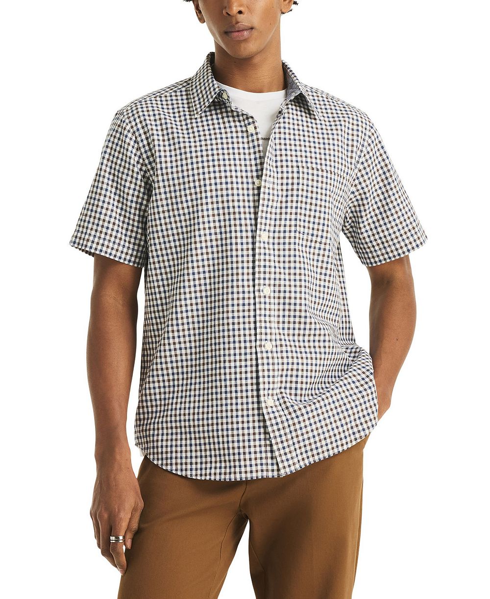 Мужская рубашка Nautica Slub с коротким рукавом