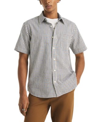 Nautica Men's Slub Short-Sleeve Shirt