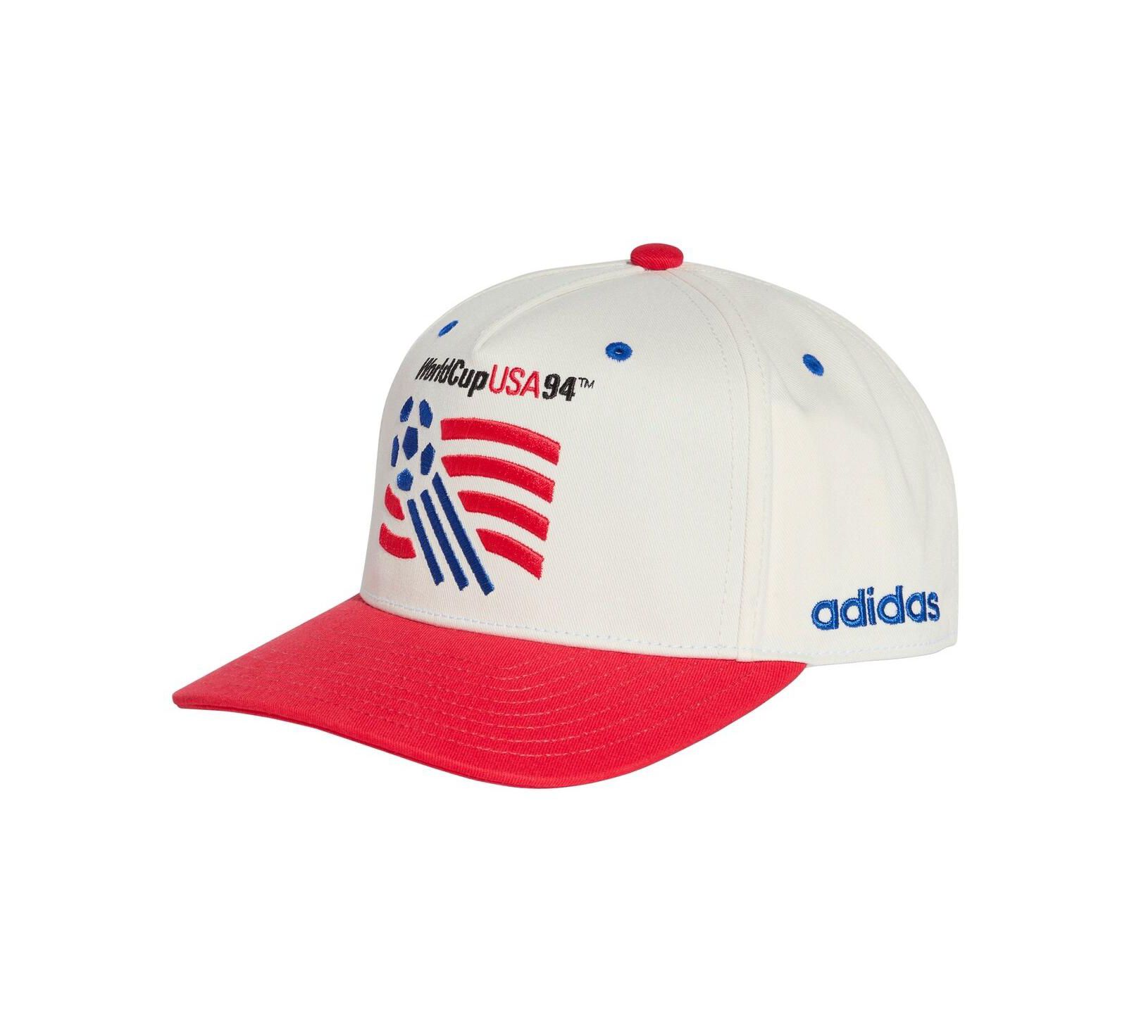 Adidas Men's and Women's White/Red USMNT 1994 World Cup Graphic Adjustable Hat