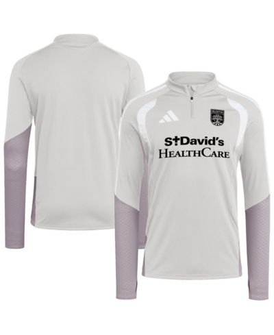 Adidas Men's Silver Austin FC 2026 Tiro Competition Quarter-Zip Training Sweatshirt